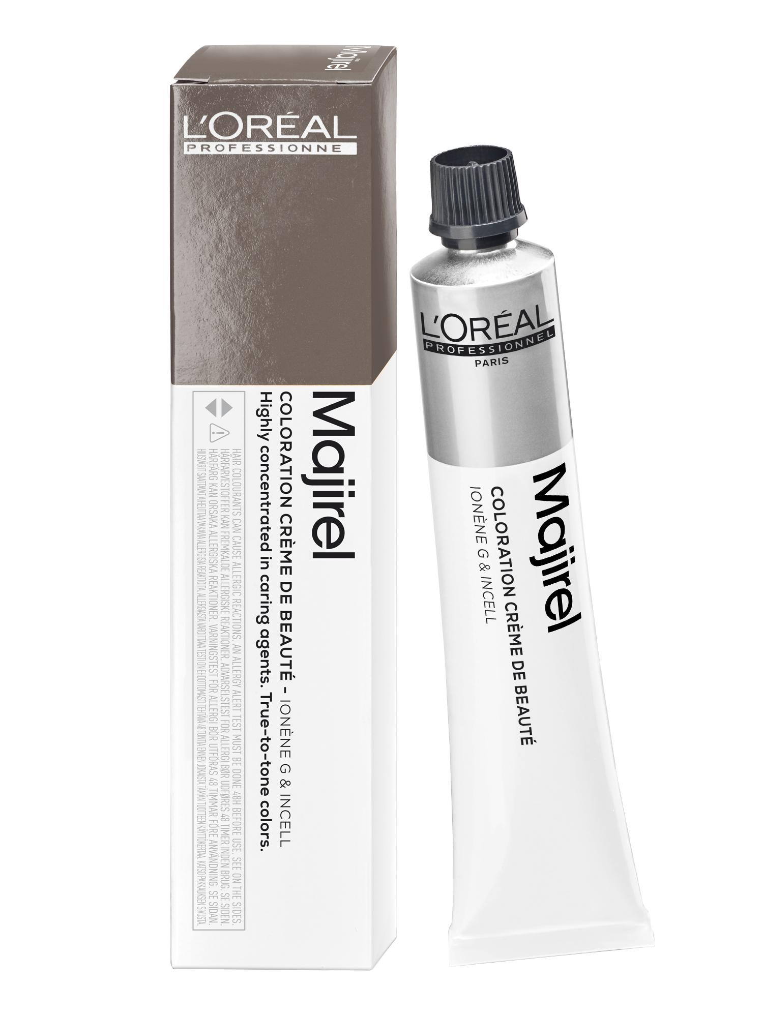 Barva na vlasy Loréal Majirel 50 ml - odstín 5,12 hnědý světlý popelavý duhový - L’Oréal Professionnel + dárek zdarma