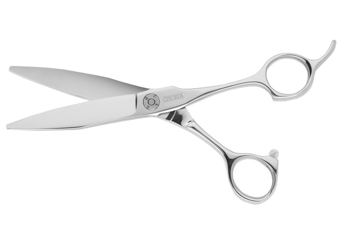 Kadeřnické nůžky Sibel Cisoria Luxury OX625 6,25" - stříbrné (7097625) + DÁREK ZDARMA