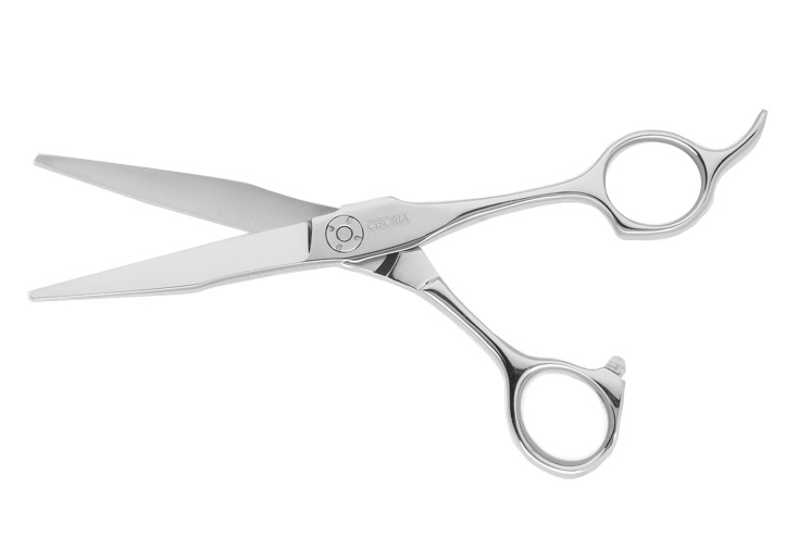 Kadeřnické nůžky Sibel Cisoria Luxury O550 5,5" - stříbrné (7097655) + DÁREK ZDARMA