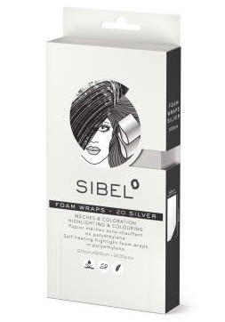 Melírovací pěnová fólie Sibel High-Light 20 x 9,5 cm - stříbrná, 200 ks (4333071) + dárek zdarma