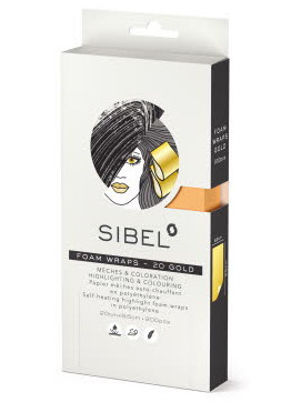 Melírovací pěnová fólie Sibel High-Light 20 x 9,5 cm - zlatá, 200 ks (4333051) + dárek zdarma