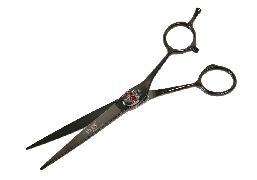 Profesionální kadeřnické nůžky Fox Barber Expert 6" - černé (1509513) + DÁREK ZDARMA