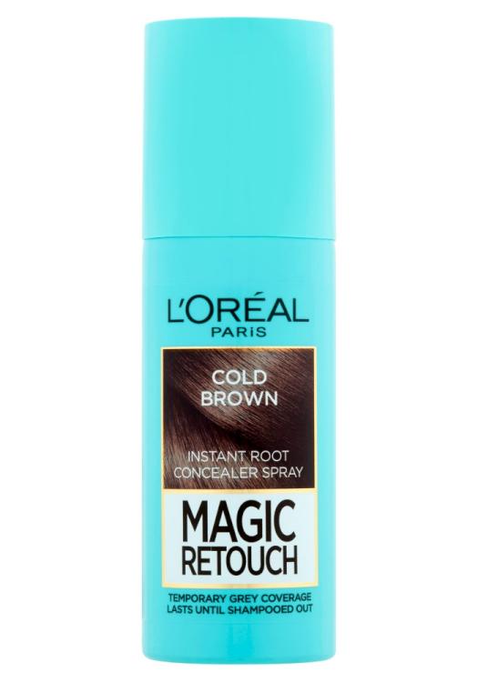 Sprej pro zakrytí odrostů Loréal Paris Magic Retouch - 75 ml, ledově hnědá - L’Oréal Paris + dárek zdarma