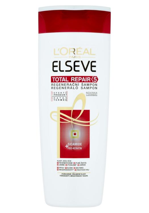 Šampon pro poškozené vlasy Loréal Elseve Total Repair 5 - 400 ml - L’Oréal Paris + dárek zdarma