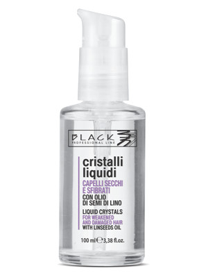 Tekuté krystaly pro matné vlasy bez lesku Black Cristalli Liquidi - 100 ml (01017) + dárek zdarma