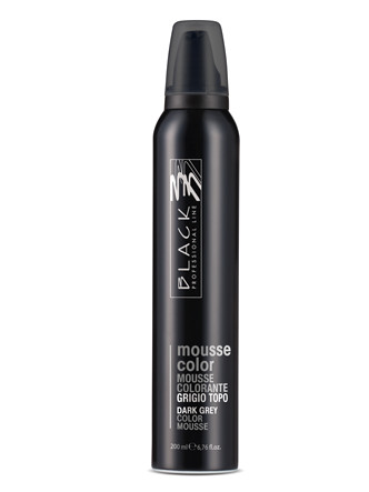 Barevné pěnové tužidlo Black Mousse Color - 200 ml, tmavě šedá (03201) + dárek zdarma