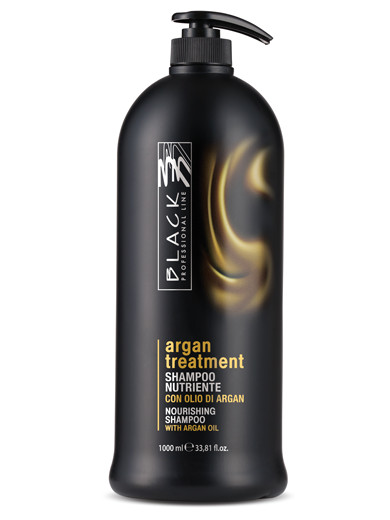 Šampon pro poškozené vlasy Black Argan Treatment - 1000 ml (01278) + dárek zdarma