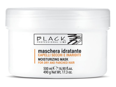 Hydratační maska pro suché vlasy Black Moisturizing - 500 ml (04006) + dárek zdarma