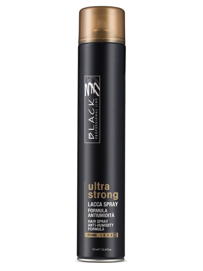Lak na vlasy s maximální fixací Black Ultra Strong - 750 ml (03027) + dárek zdarma