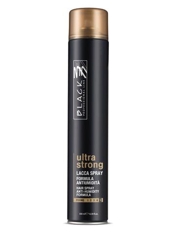 Lak na vlasy s maximální fixací Black Ultra Strong - 500 ml (03028) + dárek zdarma