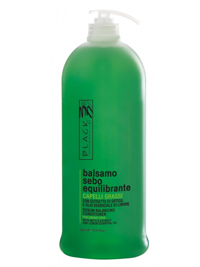 Péče pro mastné vlasy a vlasovou pokožku Black Sebo Equilibrante - 1000 ml (01059) + dárek zdarma