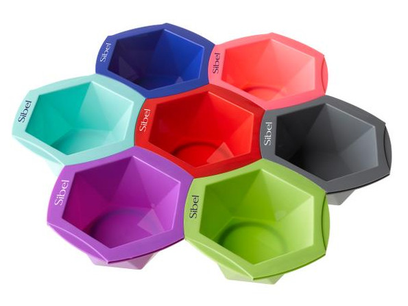 Sada barevných misek na barvení Sibel Mix  a  Match - 7 ks (6600546) + dárek zdarma