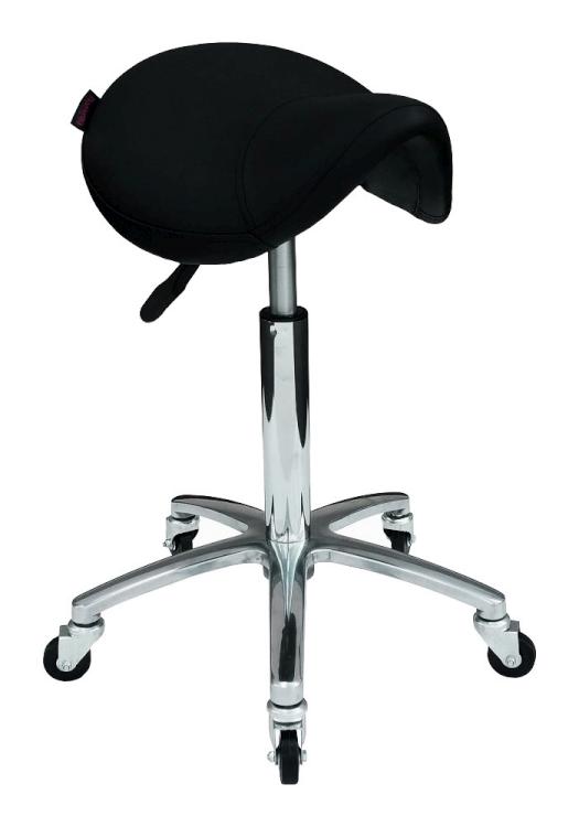 Taburet na kolečkách Hairway Profi - černý (51890-YD29) + dárek zdarma