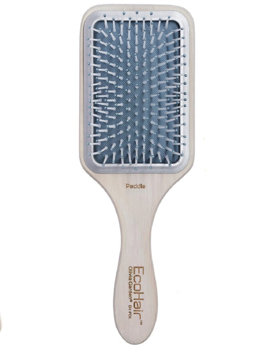 Bambusový plochý kartáč na vlasy Olivia Garden EcoHair Paddle EH-PAD + DÁREK ZDARMA