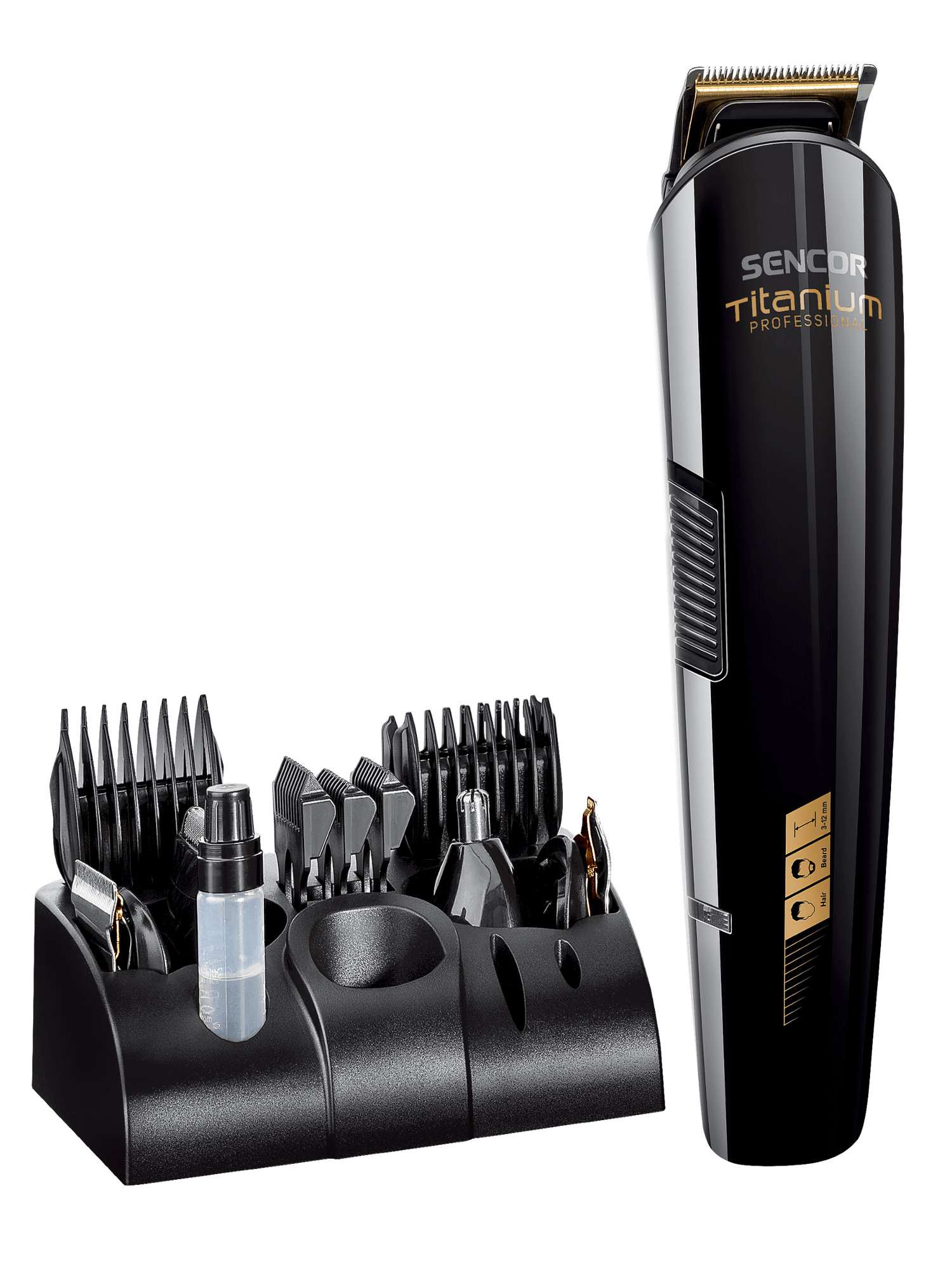 Zastřihovač vlasů a vousů 12 v1 Sencor SHP 8305BK + dárek zdarma