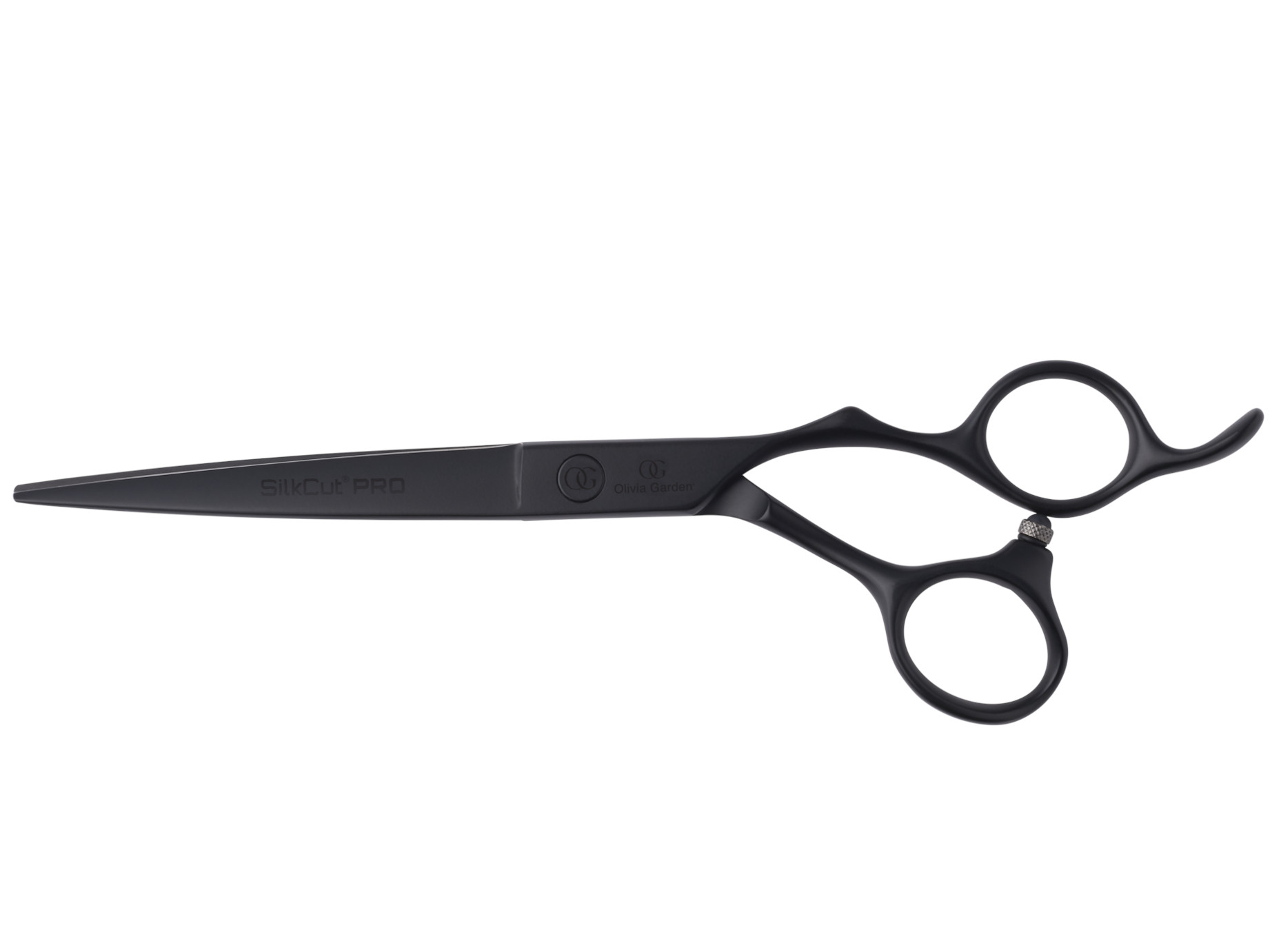 Kadeřnické nůžky Olivia Garden SilkCut Pro Matt Black - 6,5" (PRO6.50) + DÁREK ZDARMA