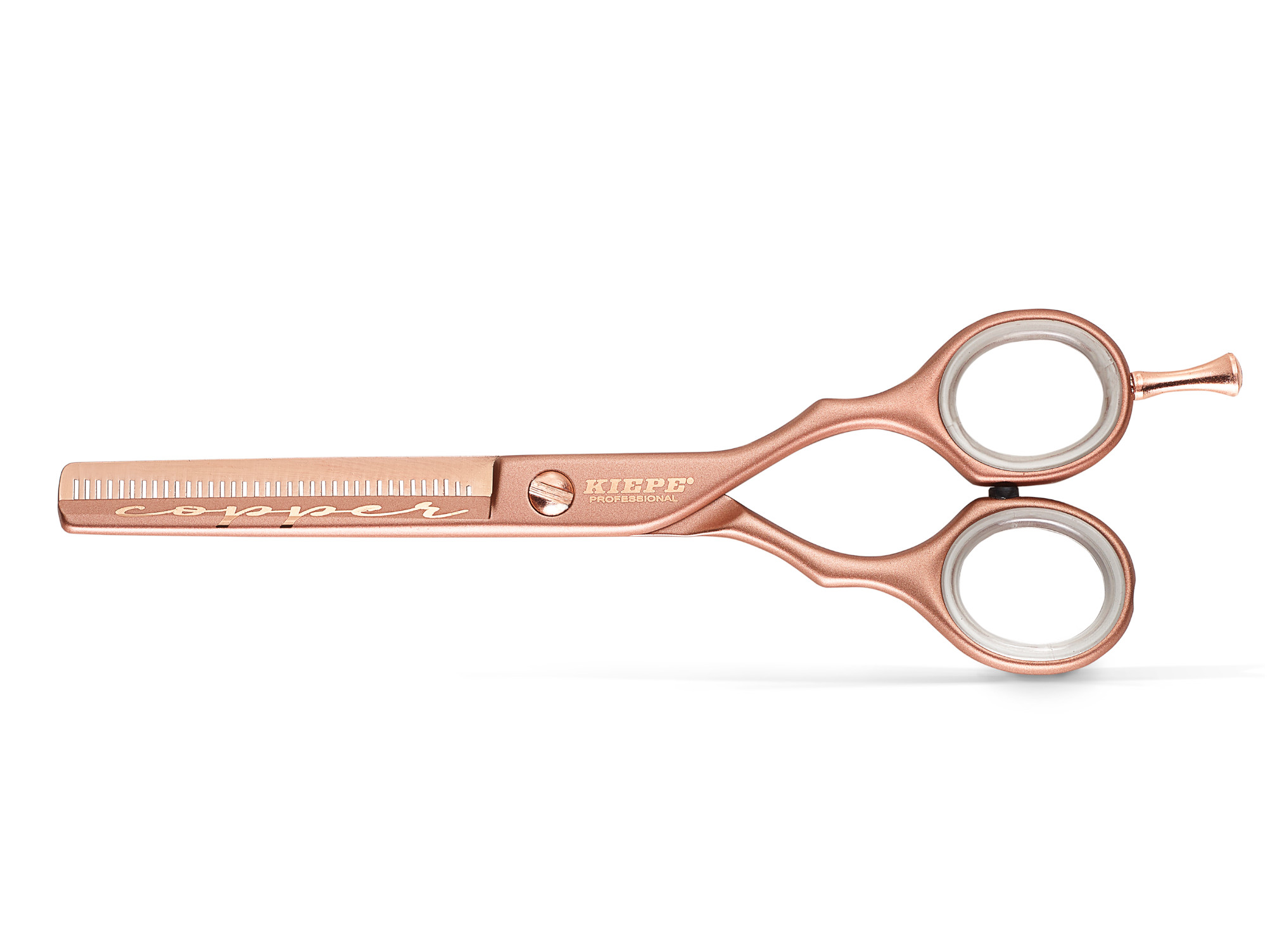 Efilační nůžky Kiepe Luxury Premium Copper 5,5" měděné, 38 zubů (2473/5.5) + dárek zdarma