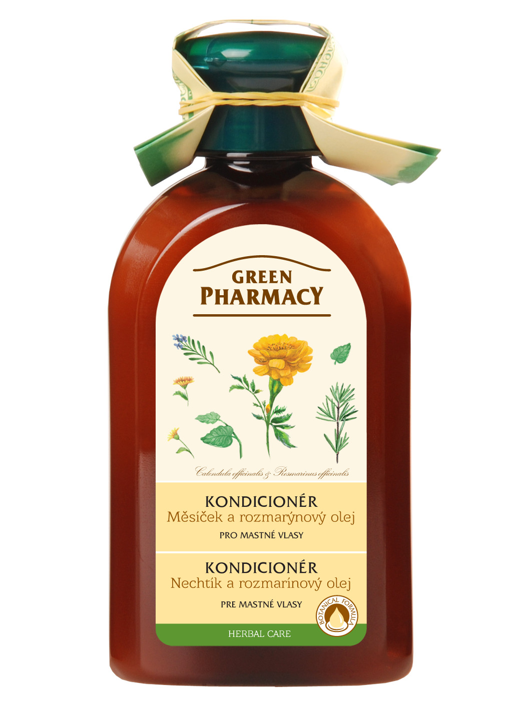 Kondicionér pro mastné vlasy s rozmarýnovým olejem Green Pharmacy - 300 ml