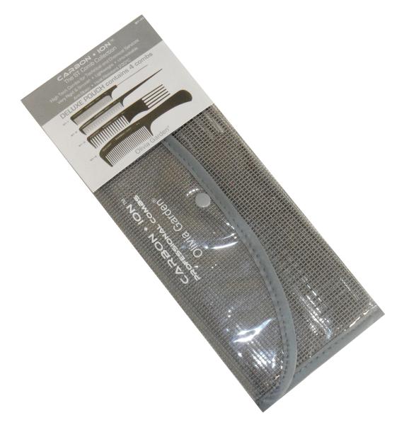 Sada hřebenů Olivia Garden Carbon-ion ST (2032845; STP1) + dárek zdarma