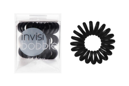 Spirálová gumička do vlasů Invisibobble True Black - černá (IB_BLACK) + dárek zdarma