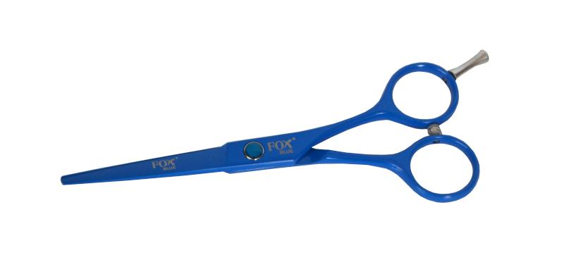 Kadeřnické nůžky Fox Color Blue 5,5" Classic - modré (1509488, 1509501) + DÁREK ZDARMA