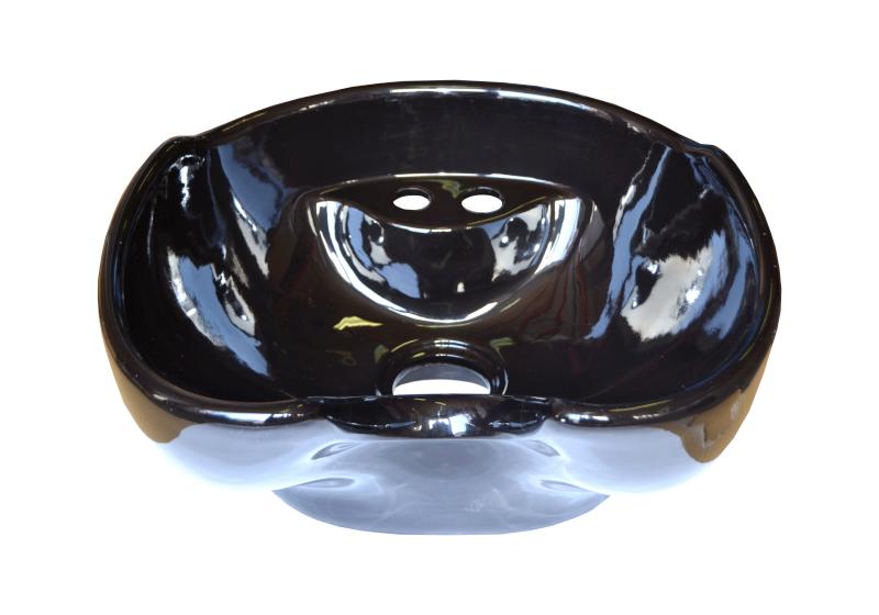 Náhradní umyvadlo pro mycí box Detail - keramické, černé (DHS-013b) + dárek zdarma