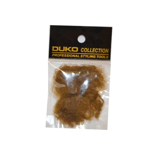 Síťka na vlasy s gumičkou Duko 4201 jemná - 3 ks, světlá (4201-blond)