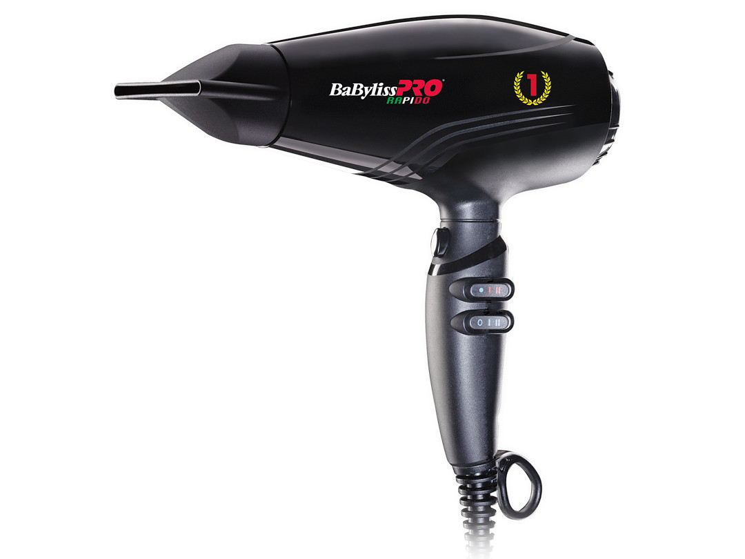 Profesionální fén na vlasy BaByliss Pro Rapido - 2200 W, černý (BAB7000IE) + DÁREK ZDARMA