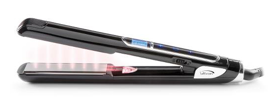 Profesionální žehlička na vlasy Ultron Iku - černo-stříbrná (0447932) + dárek zdarma