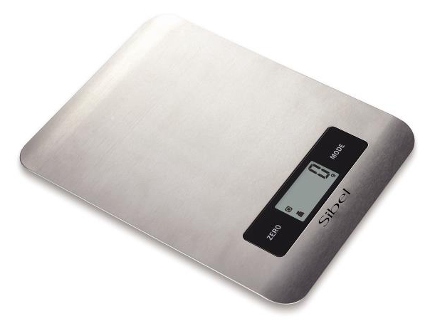 Víceúčelová nerezová váha Sibel Steel Style II - max 2000 g (0002004) + dárek zdarma