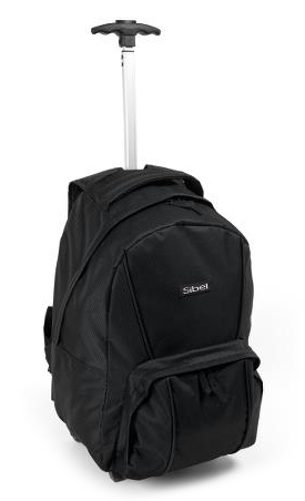 Cestovní batoh s teleskopickou rukojetí Sibel Backpack - černý (0150781) + DÁREK ZDARMA