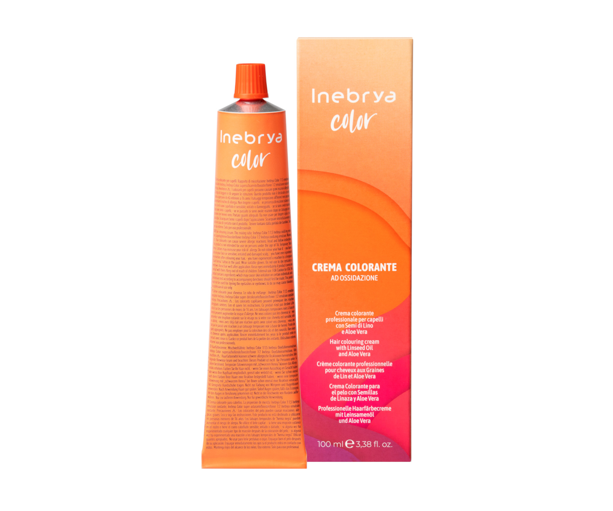 Barva na vlasy Inebrya Color 100 ml – 7/44 intenzivní měděná blond (776240) + dárek zdarma