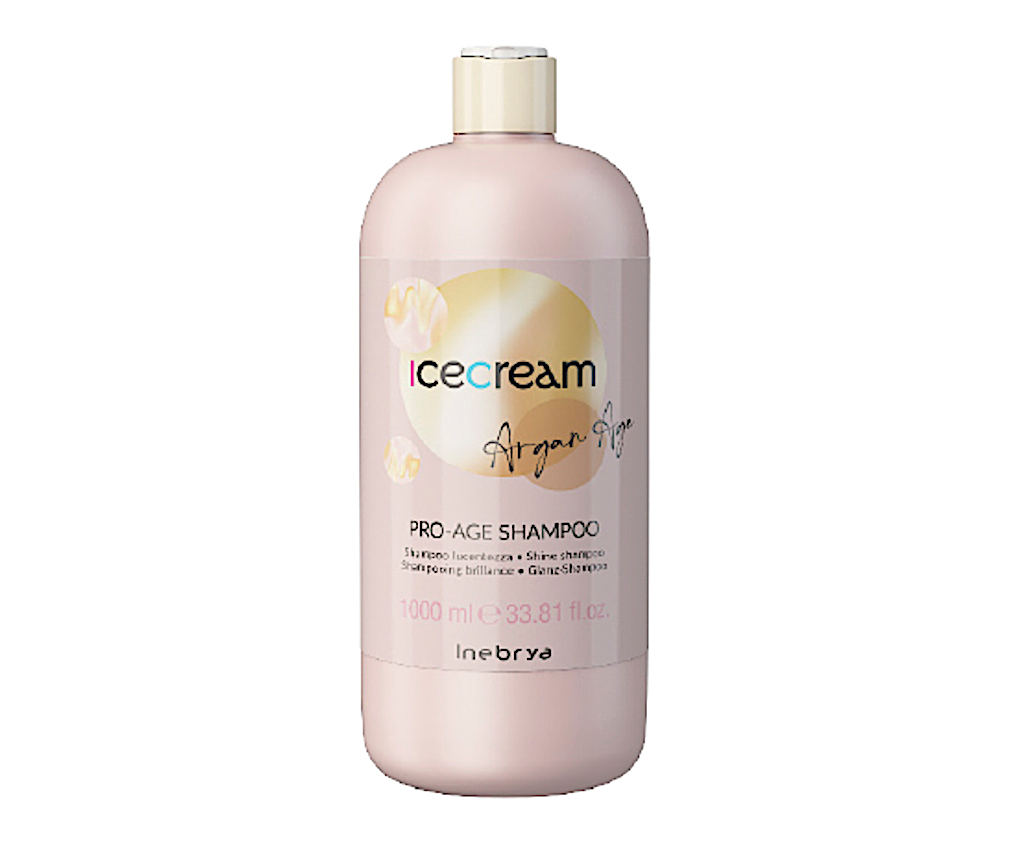 Šampon pro zářivý lesk vlasů Inebrya Ice Cream Argan Age Pro-Age Shampoo - 1000 ml (771026330) + DÁREK ZDARMA