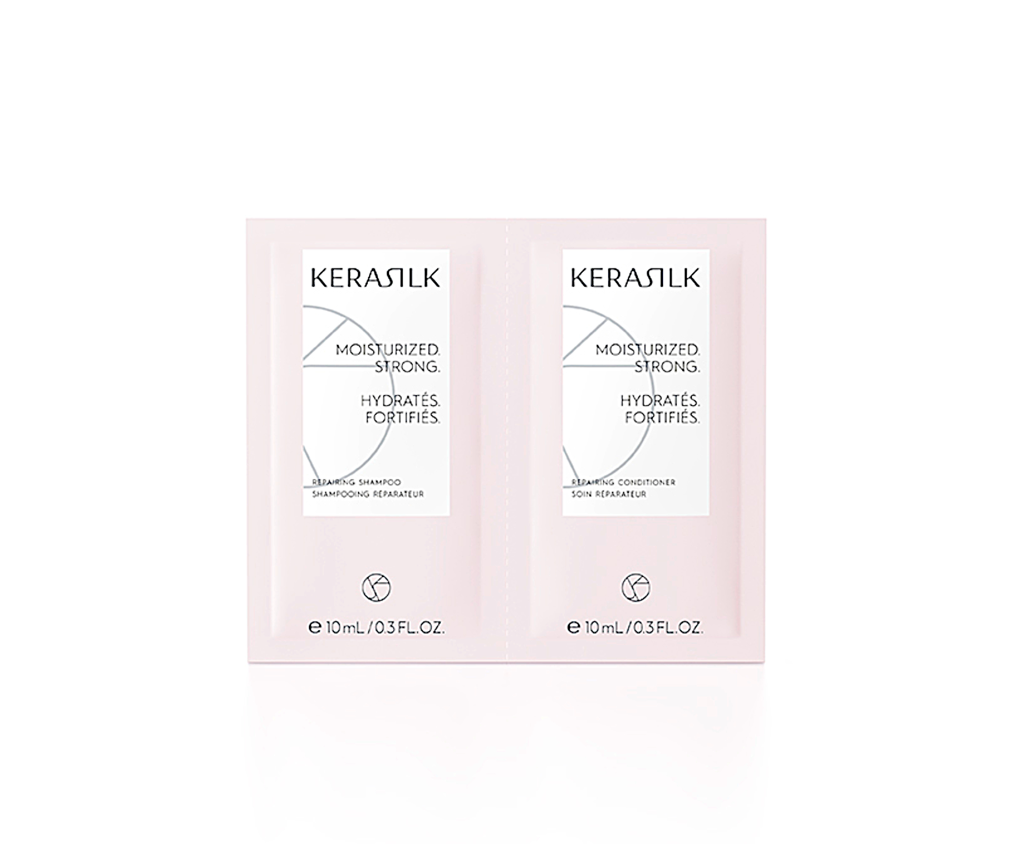 Regenerační šampon a kondicionér pro suché a poškozené vlasy Kerasilk Repairing - 2 x 10 ml (511330)