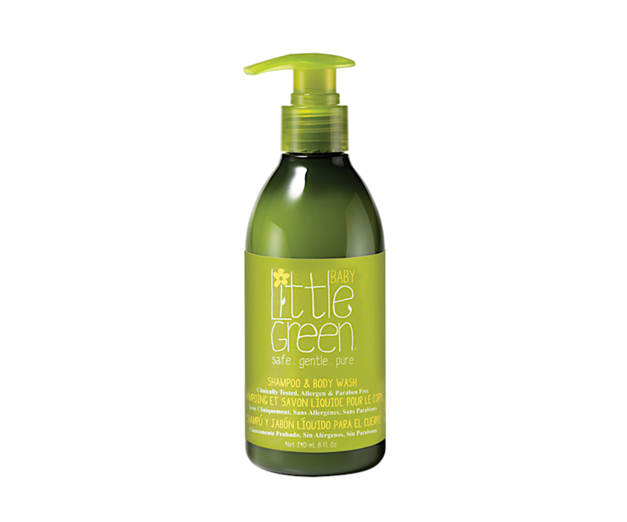Jemný šampon a sprchový gel pro miminka Little Green Baby - 240 ml (0169936) + dárek zdarma