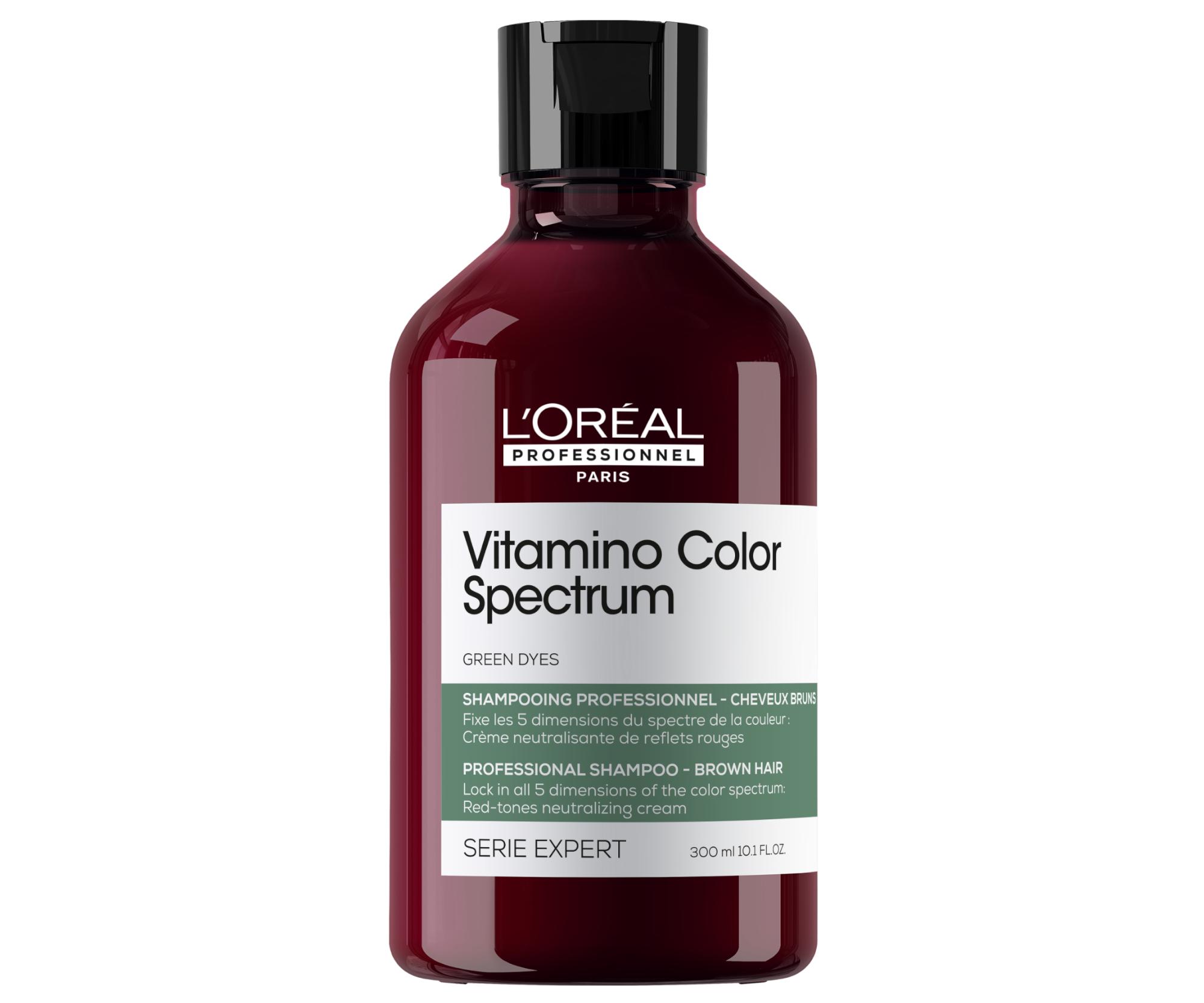 Zelený šampon pro neutralizaci červených tónů Loréal Professionnel Serie Expert Vitamino Color Spectrum - 300 ml - L’Oréal Professionnel + dárek zdarm