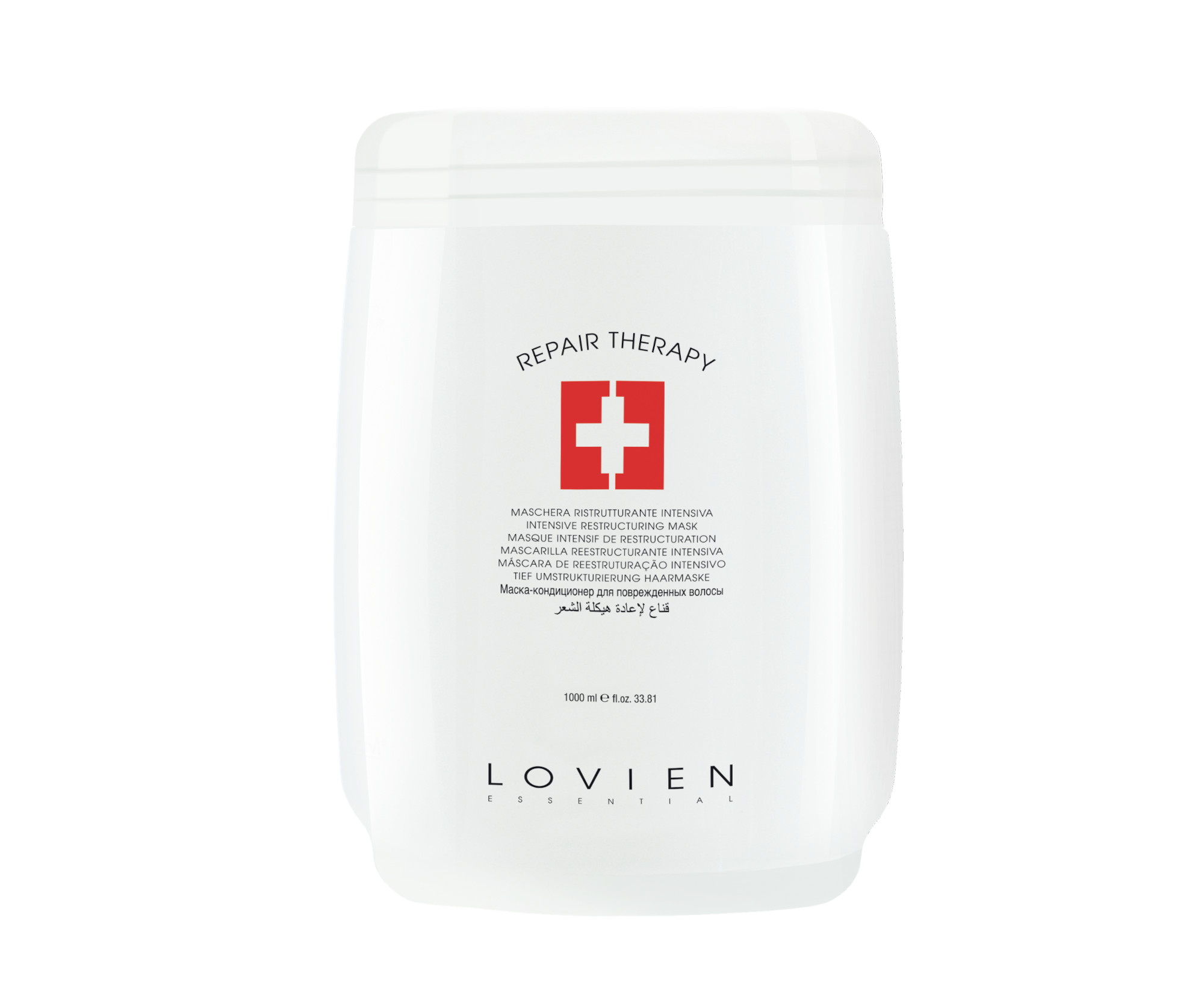 Maska pro namáhané vlasy od moře a chloru Lovien Essential Intensive Restructuring Mask - 1000 ml (66) + dárek zdarma
