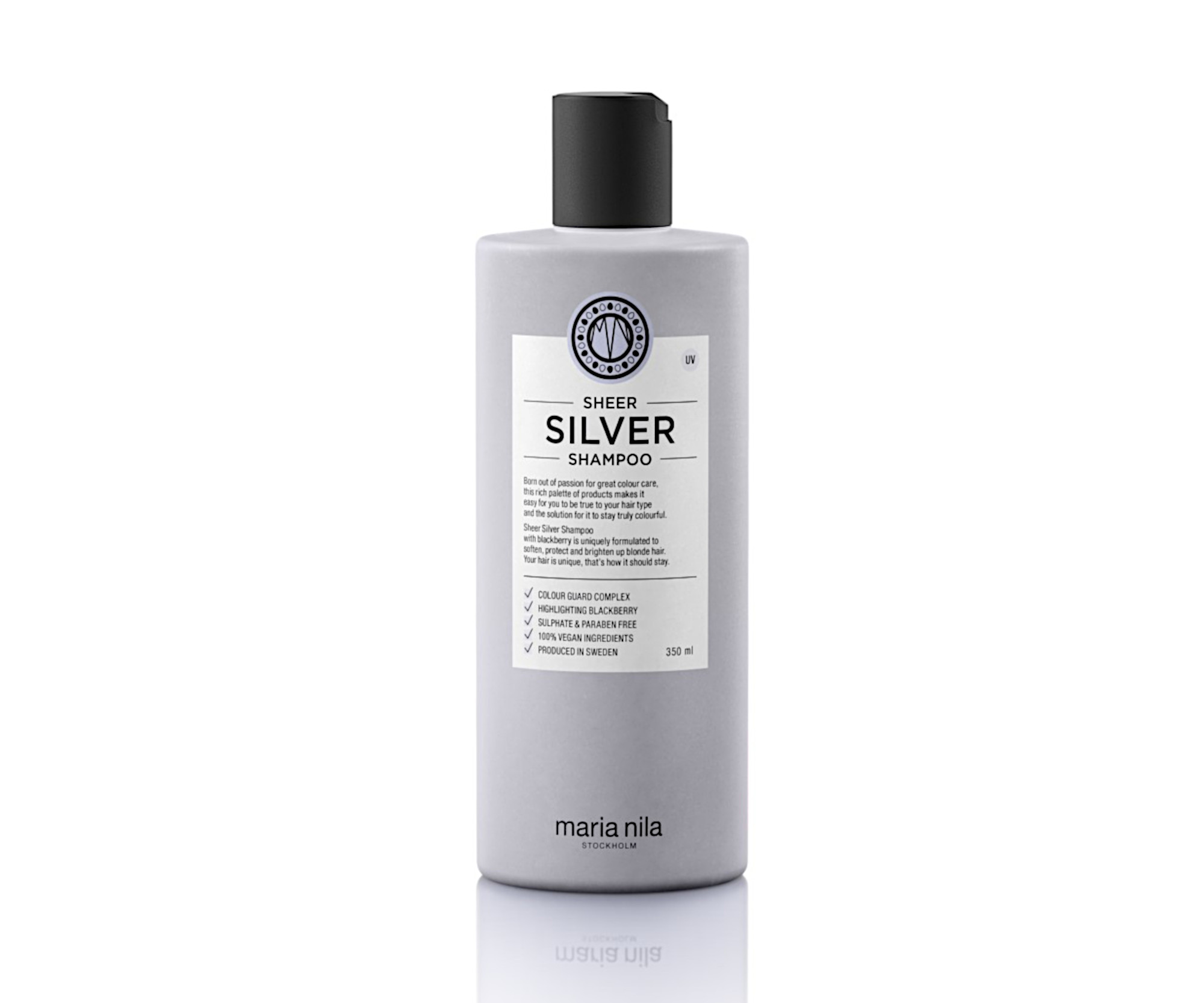 Šampon pro neutralizaci žlutých tónů Maria Nila Sheer Silver Shampoo - 350 ml (NF02-3640) + DÁREK ZDARMA