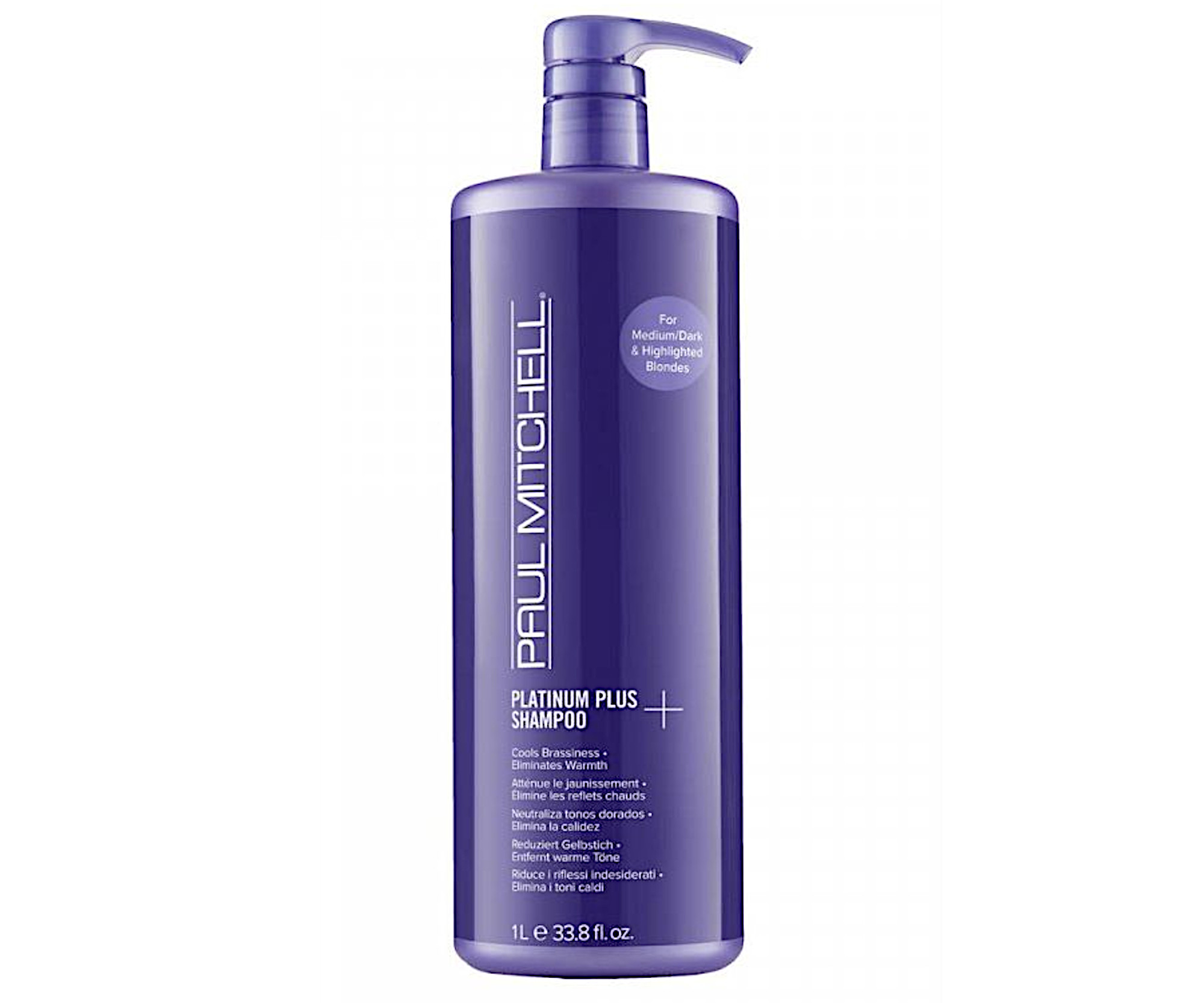 Šampon pro neutralizaci žlutých tónů Paul Mitchell Platinum Plus Shampoo - 1000 ml + dárek zdarma