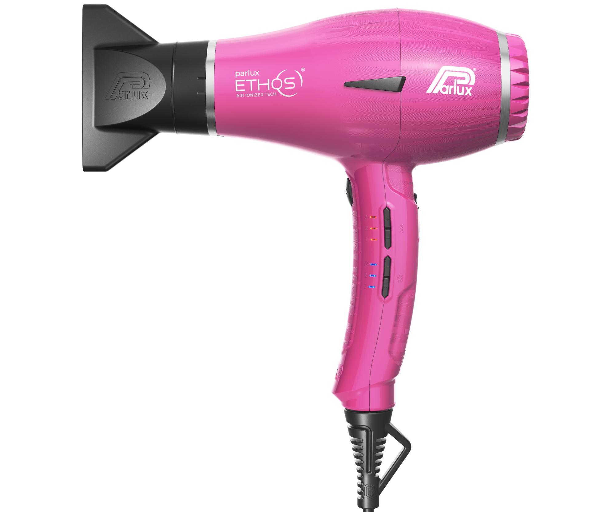 Profesionální fén na vlasy Parlux Ethos - 2300 W, růžový + dárek zdarma