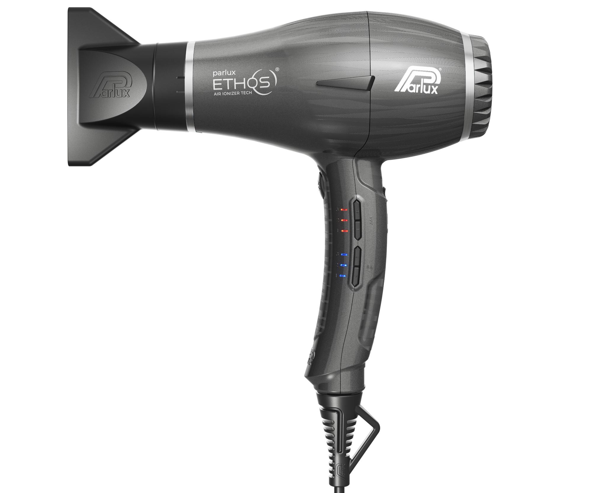 Profesionální fén na vlasy Parlux Ethos - 2300 W, šedý + dárek zdarma