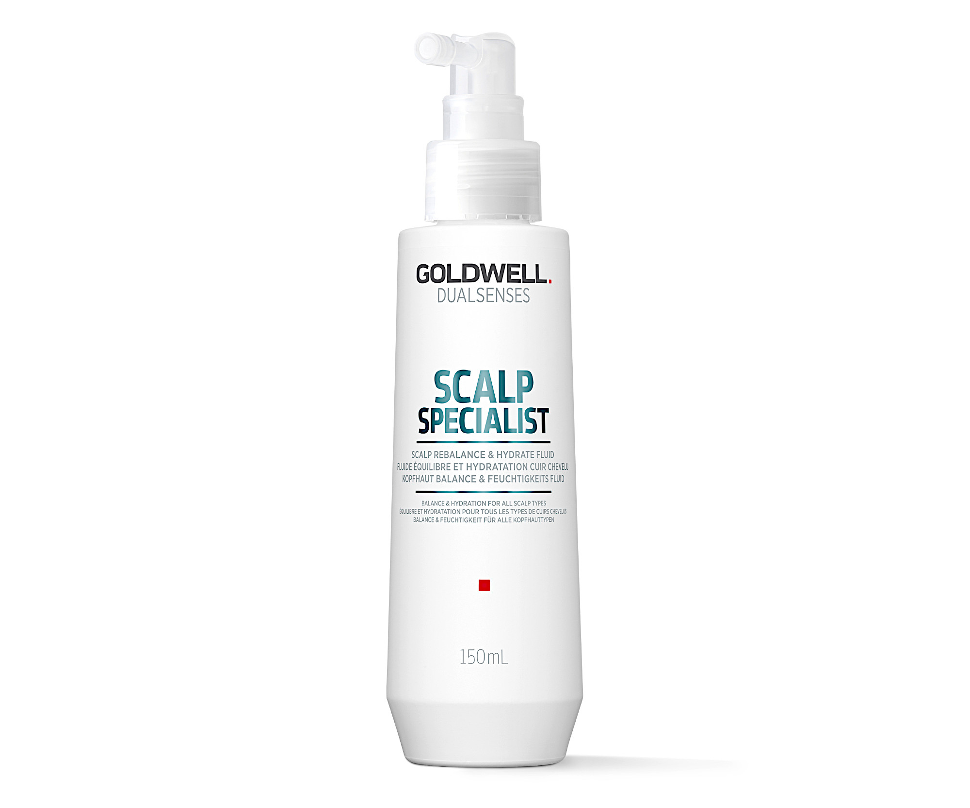 Multifunkční bezoplachový sprej Goldwell Scalp Specialist Rebalance a Hydrate Fluid - 150 ml (206257) + dárek zdarma