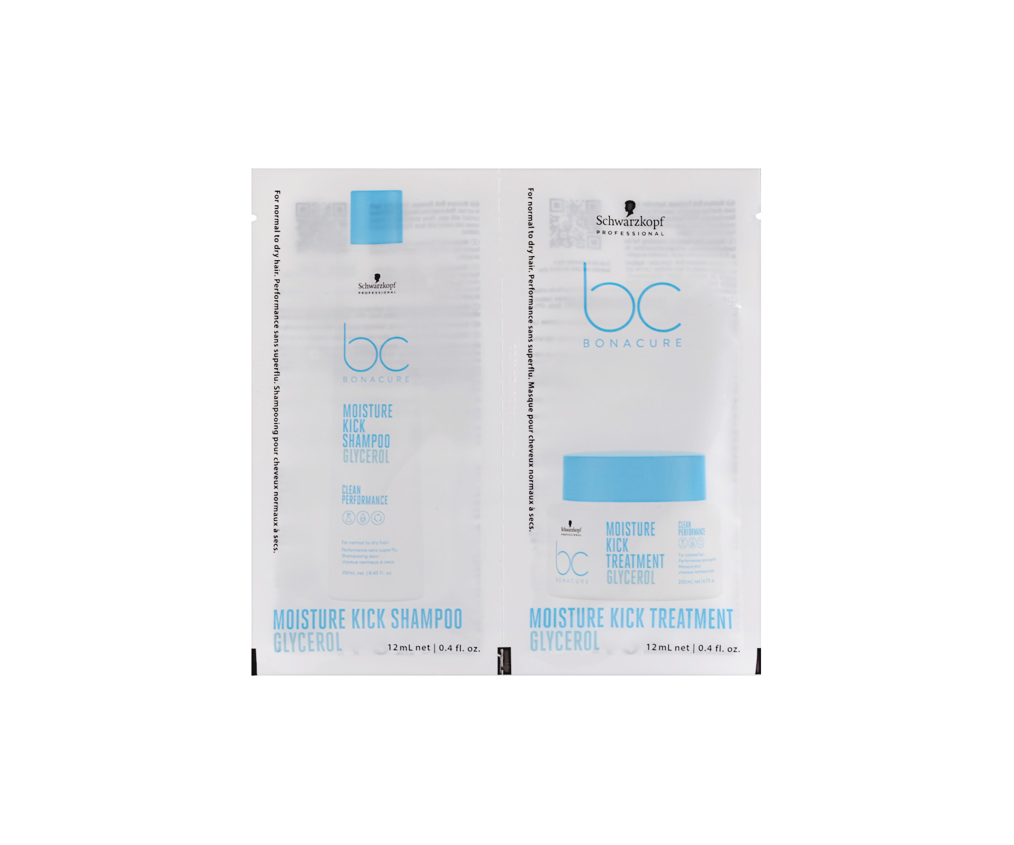 Hydratační šampon a kúra Schwarzkopf Professional BC Bonacure Moisture Kick - 2 x 12 ml (2709549)