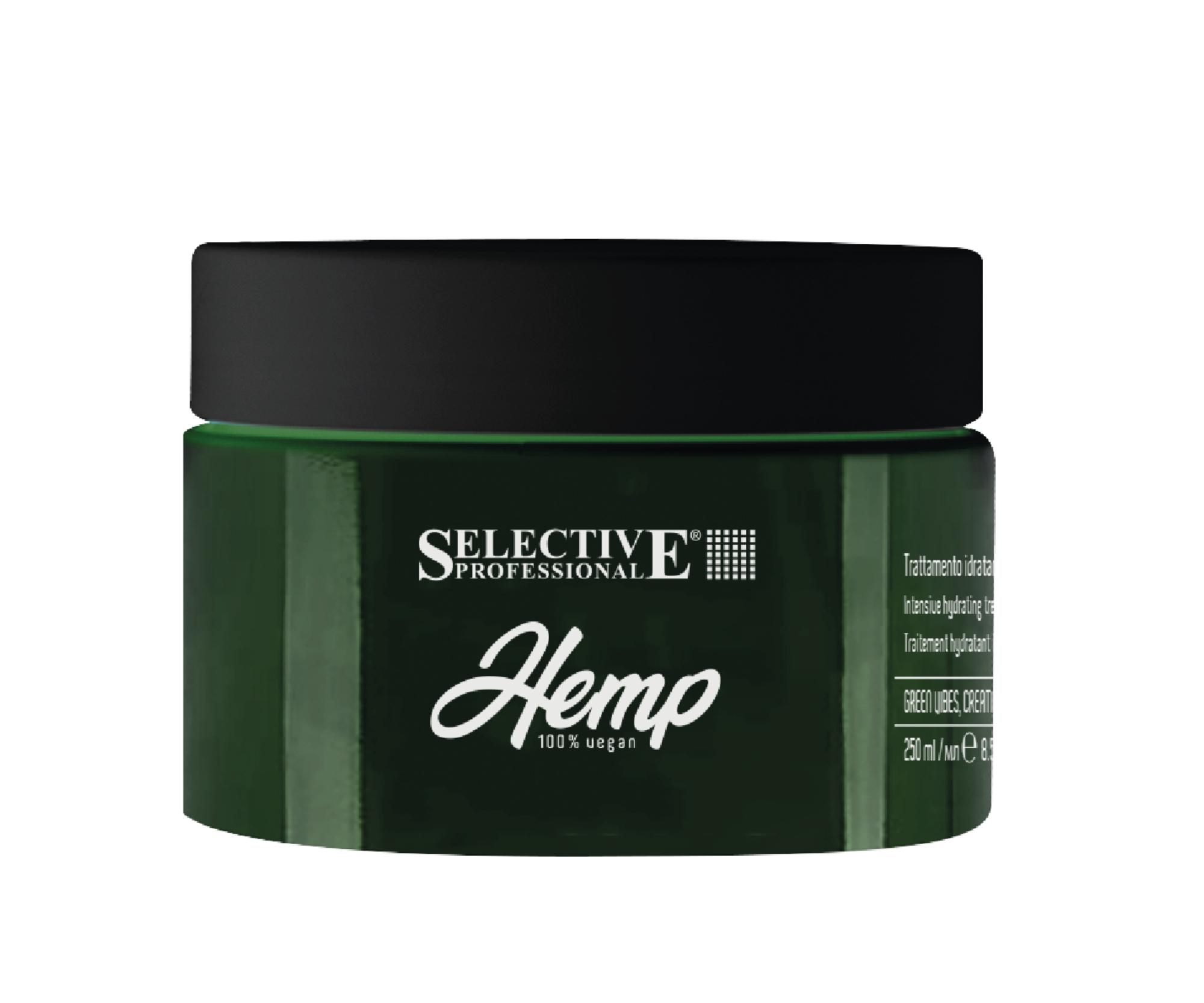 Maska pro suché a lámavé vlasy Selective Professional Hemp Intensive Hydrating Treatment - 250 ml (52061) + dárek zdarma