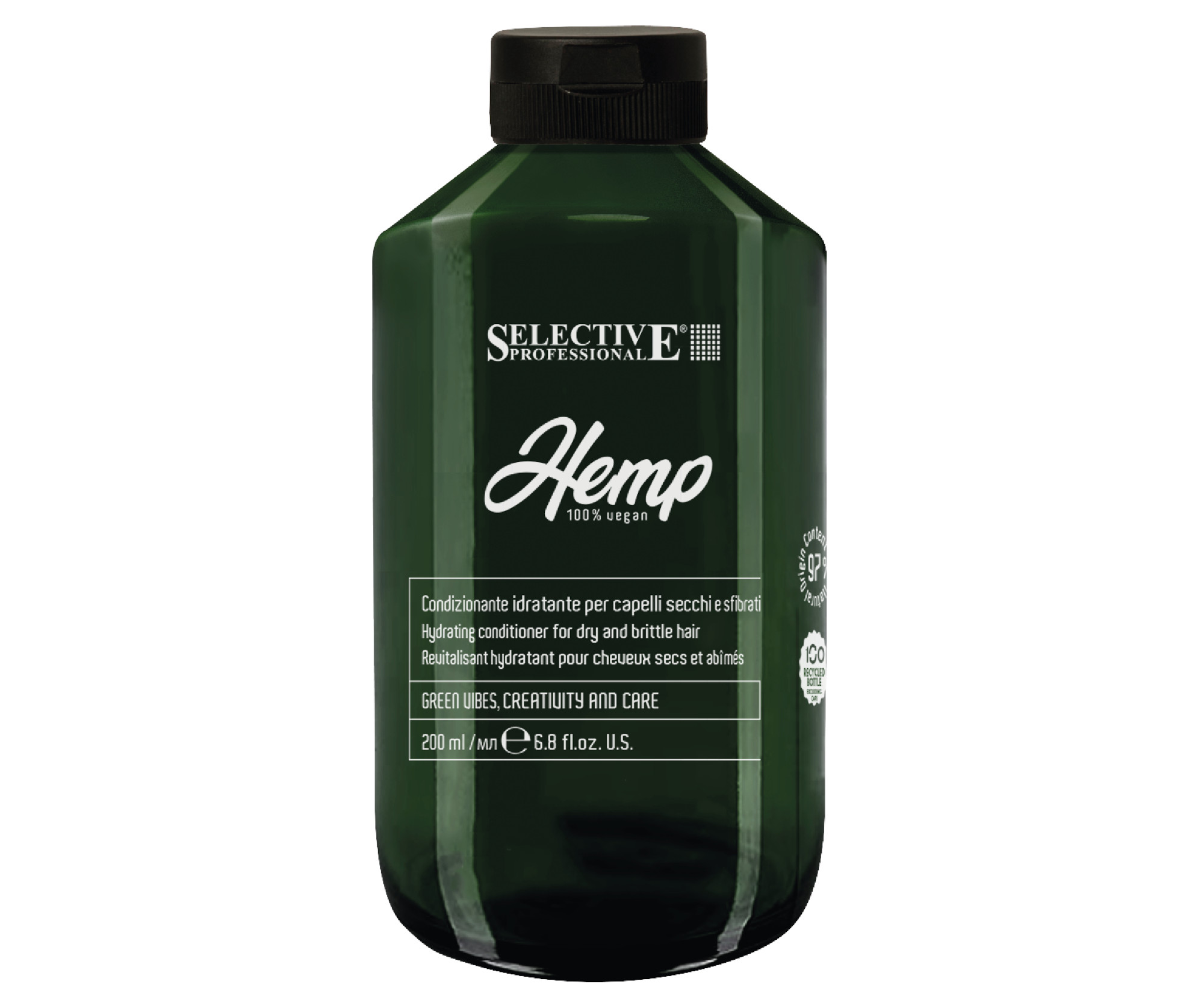 Hydratační kondicionér pro suché a lámavé vlasy Selective Professional Hemp Hydrating Conditioner - 200 ml + dárek zdarma