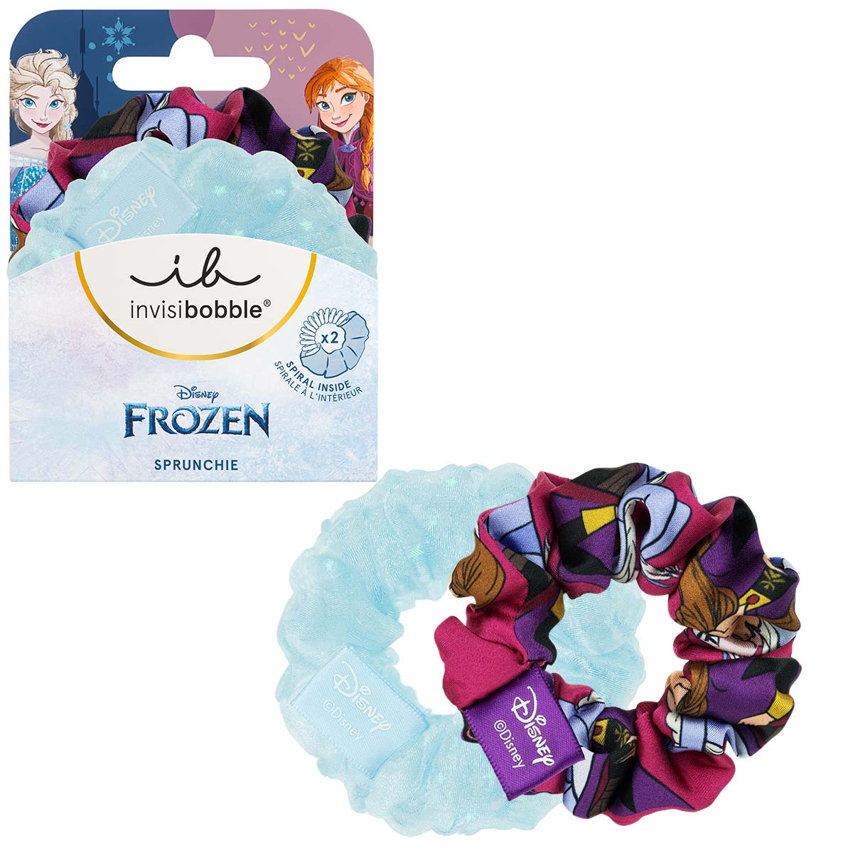 Dětské ozdobné spirálové gumičky Invisibobble Kids Sprunchie Disney Frozen - 2 ks + dárek zdarma