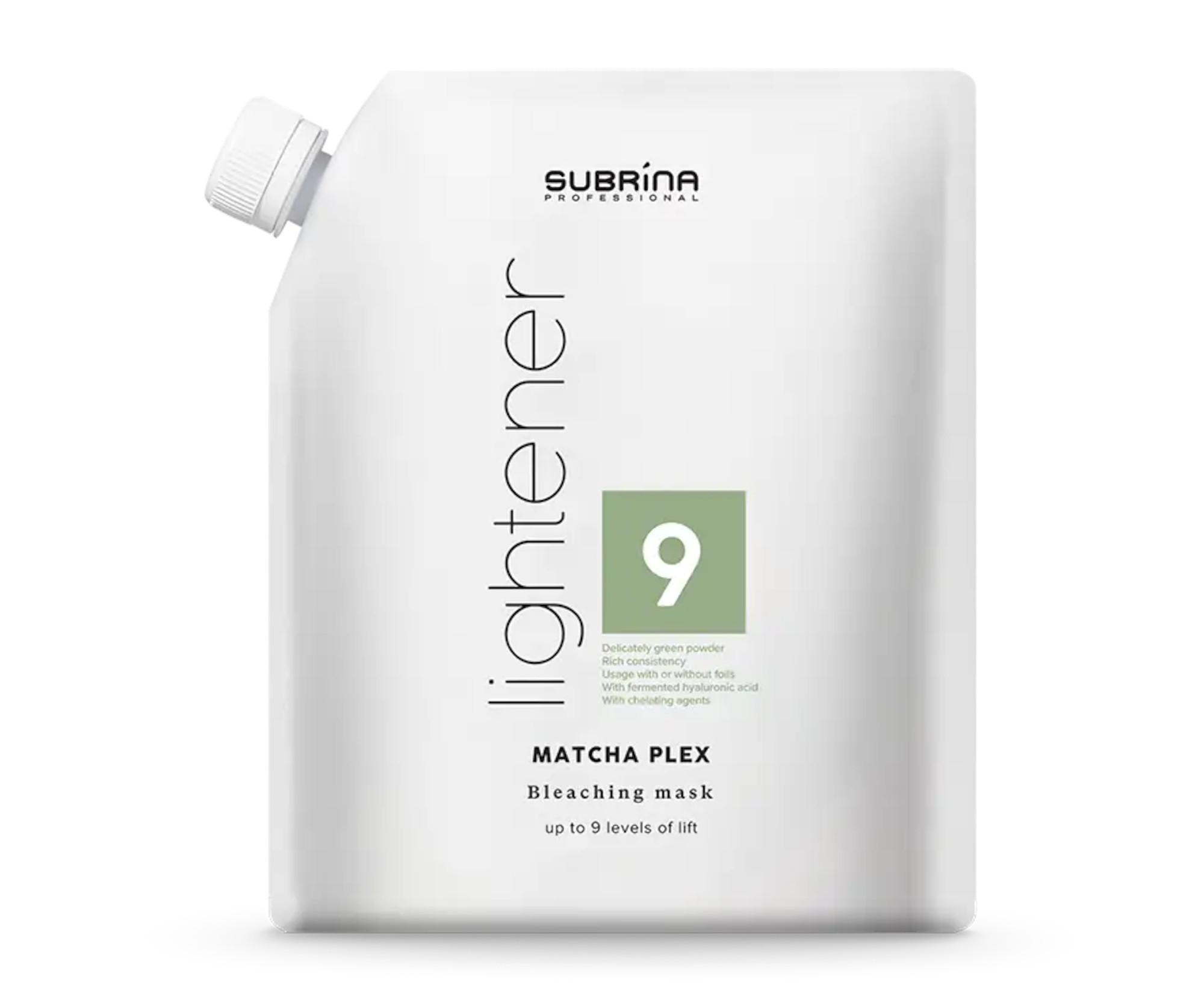 Zesvětlující a čistící odbarvovač Subrina Professional Lightener Matcha Plex - 500 g (060871) + dárek zdarma