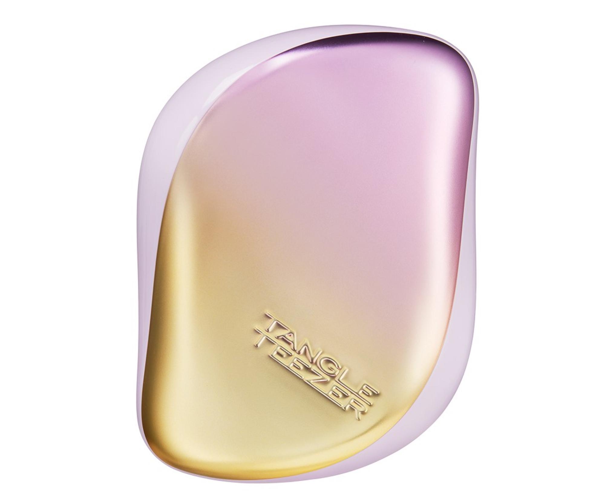 Kartáč na rozčesávání vlasů Tangle Teezer Compact Styler Lilac Yellow - metalický fialovo-žlutý + dárek zdarma