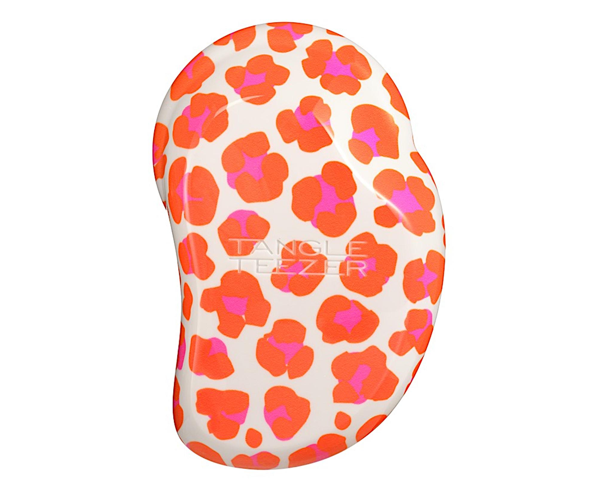 Kartáč na rozčesávání vlasů Tangle Teezer Original Mini Leo Orange - bílo-oranžový