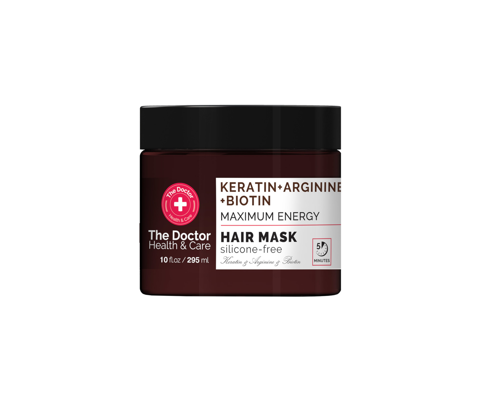 Energizující maska pro slabé a mastné vlasy The Doctor Keratin + Arginine + Biotin Mask - 295 ml